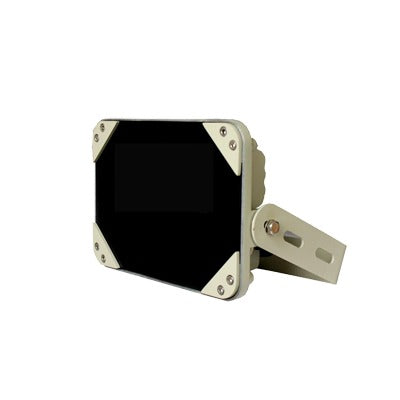 Iluminador IR de Bajo Consumo / Cobertura 90° / 45 Metros de Iluminación / Exterior IP66 / Montable en Pared Iluminador IR de Bajo Consumo / Cobertura 90° / 45 Metros de Iluminación / Exterior IP66 / Montable en Pared